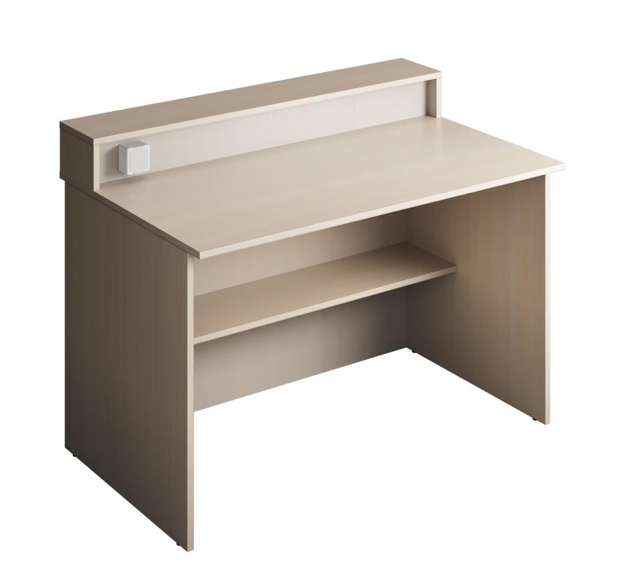 Стіл демонстраційний з розеткою, 1200х750х900 мм, стільниця покрита пластиком HPL (ЛЕОНТЕК) (101304 HPL)